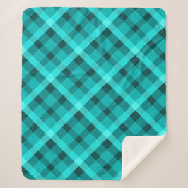 Cobertor Sherpa Xadrez Elegante Elegante legal Média Sherpa Blanke