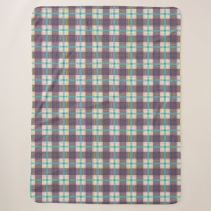 Cobertor Sherpa xadrez estampado sarong