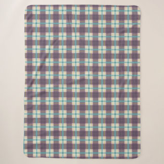 Cobertor Sherpa xadrez estampado sarong