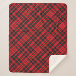 Cobertor Sherpa Xadrez Red Tartan Clássica Sherpa Blanket