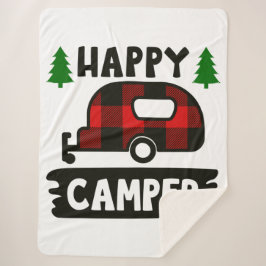 Cobertor Sherpa Xadrez Sherpa Blanket de Camper Buffalo