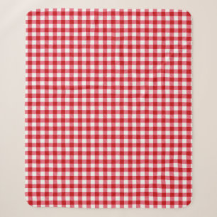 Cobertor Sherpa xadrez tartan clássica textura branca vermelha clá