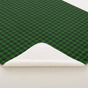 Cobertor Sherpa xadrez verde tartan MacArthur