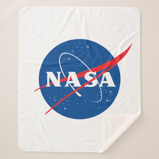 Cobertor Sherpa Xerpa lança-lenha de 50" x 60" da NASA Icônica (Frente)