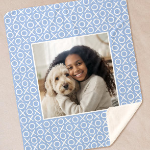 Cobertor Sherpa XOXO Abraços e Beijos Foto Personalizada Moderno A