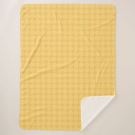 Cobertor Sherpa Yellow Octagonal Pattern Sherpa Blanket