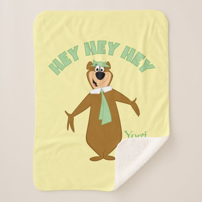 Cobertor Sherpa Yogi Bear Welcome (Frente)