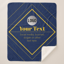 Cobertor Sherpa Your Logo & Customizable Design Template