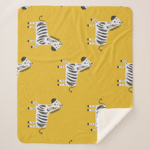 Cobertor Sherpa Zebra infantil: Padrão divertido sem costura