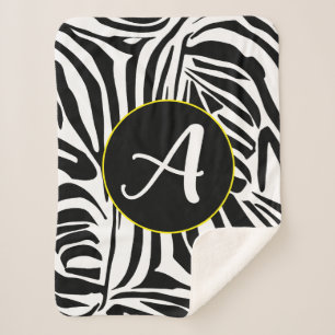 Cobertor Sherpa Zebra Pattern
