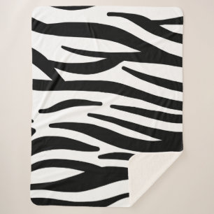 Cobertor Sherpa Zebra Stripes