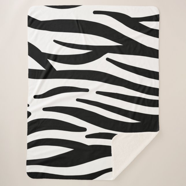 Cobertor Sherpa Zebra Stripes (Frente)