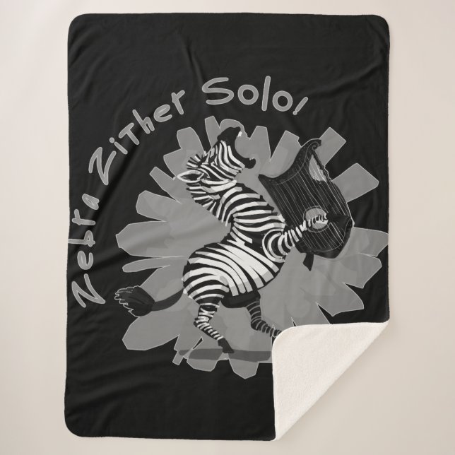 Cobertor Sherpa Zebra Zor Solo (Frente)