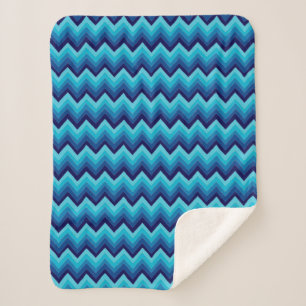 Cobertor Sherpa Zigzag Stripes Em Aquarela