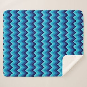 Cobertor Sherpa Zigzag Strips Em Watercolor Sherpa Blanket