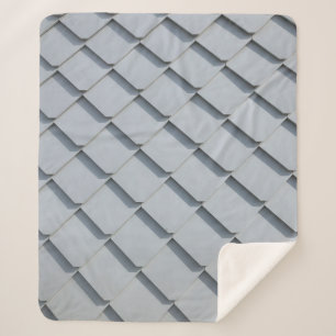 Cobertor Sherpa zona do telhado da cinza