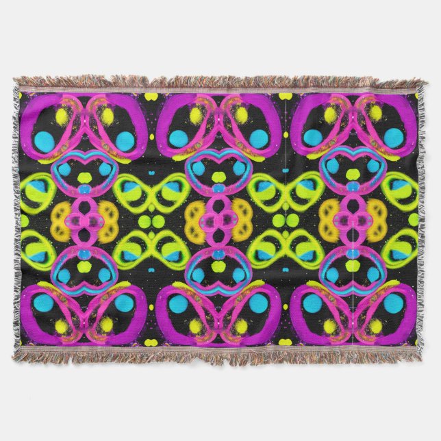 Cobertor shiny Abstract art (Frente)