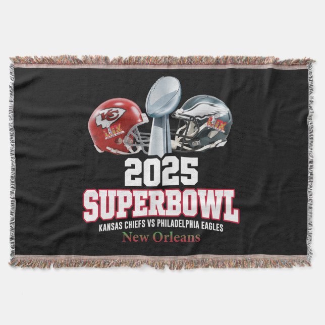 Cobertor Showdown da Super Bowl 2025 (Frente)