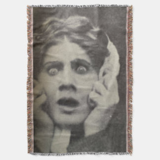 Cobertor Silent Screen 1 Woven Throw Blanket