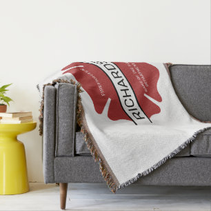 Cobertor Símbolo de logotipo vermelho de bombeiro personali