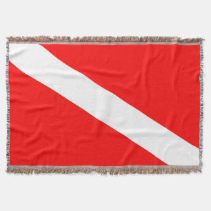 Cobertor símbolo de mergulho vermelho do sinalizador dos me