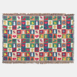 Cobertor Símbolo de Natal Padrão Xmas