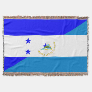 Cobertor símbolo do país da bandeira honduras nicaragua