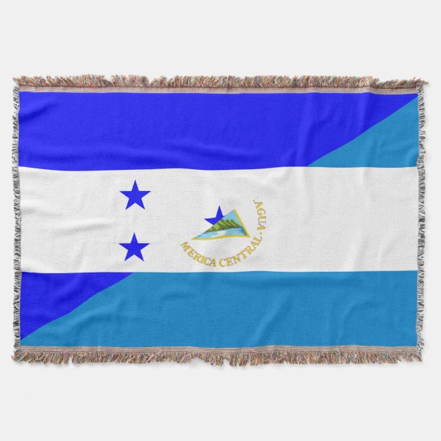 Cobertor símbolo do país da bandeira honduras nicaragua (Frente)
