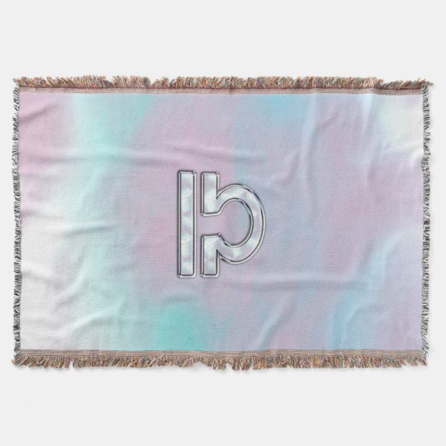 Cobertor Símbolo Libra Mãe de Estilo Pérola (Frente)