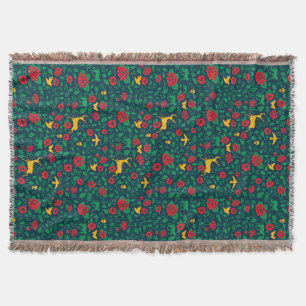 Cobertor Símbolos da vida de Frida Kahlo