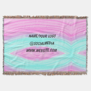 Cobertor simples e mínimo adicione o nome do monograma de t