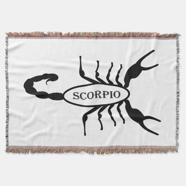 Cobertor Sinal de Estrela Scorpion Preta (Frente)