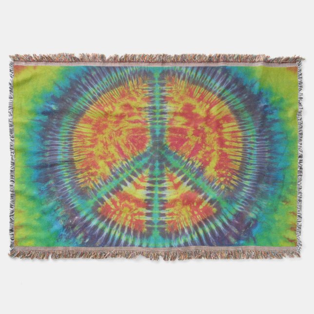 Cobertor Sinal de Paz Tie Dye (Frente)