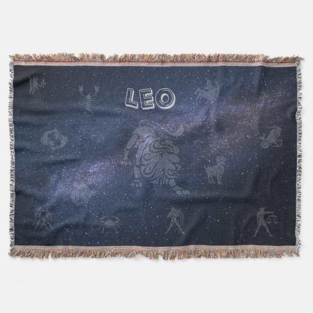 Cobertor Sinal Leo do zodíaco (Frente)