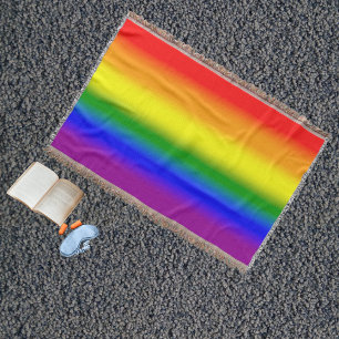 Cobertor Sinalizador do Orgulho Arco-Íris LGBTQ+ Gradiente