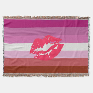 Cobertor Sinalizador do Orgulho Lésbico Lipstick