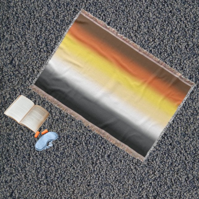 Cobertor Sinalizador Gradiente do Ordenamento do Urso Gay - (Criador carregado)