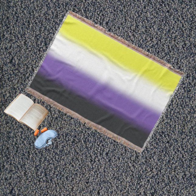 Cobertor Sinalizador Gradiente do Orgulho Não Binário - Sin (Criador carregado)