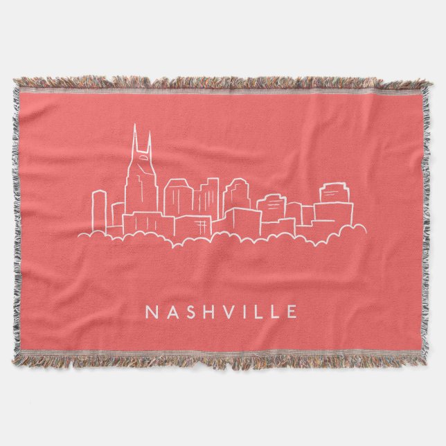 Cobertor Skyline de Nashville (Frente)