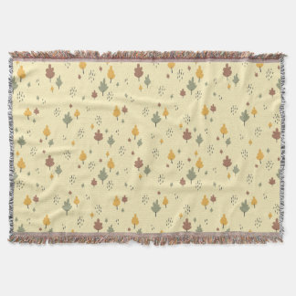 Cobertor Soft Fall Vibe" Scattered Leaf