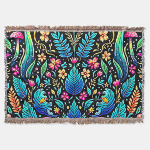 Cobertor Sonho Encantado de Floresta de Mushroom