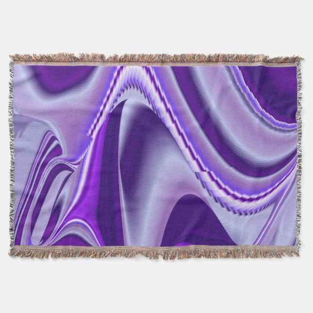 Cobertor Sonhos de Arco-Íris de Flor Roxo (Frente)
