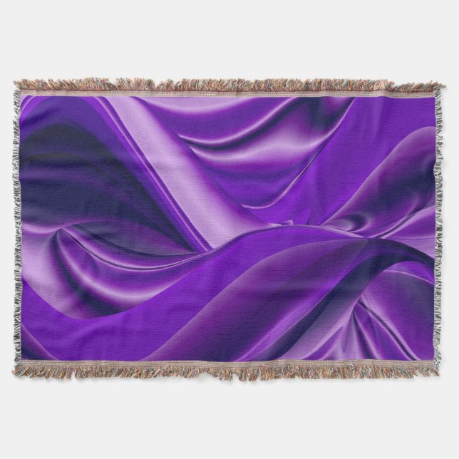 Cobertor Sonhos de Arco-Íris de Flor Roxo (Frente)