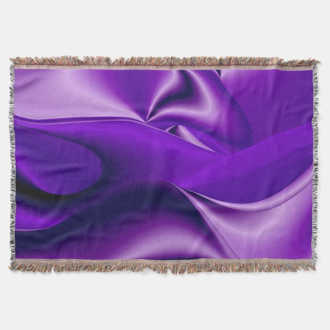 Cobertor Sonhos de Arco-Íris de Flor Roxo (Frente)