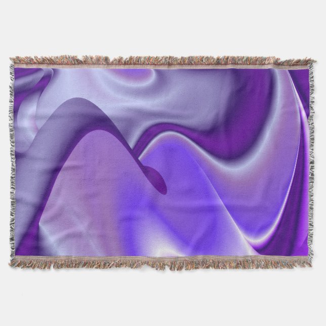Cobertor Sonhos de Arco-Íris de Flor Roxo (Frente)