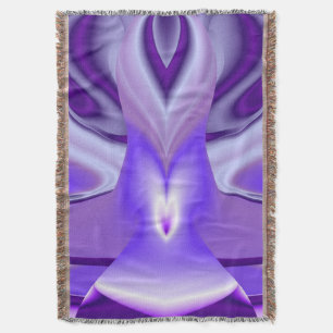 Cobertor Sonhos de Arco-Íris de Flor Roxo