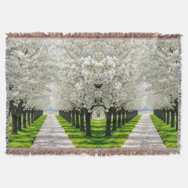 Cobertor "Sonhos de Trilha de Sangue - Caminho Tranquilo" (Frente)