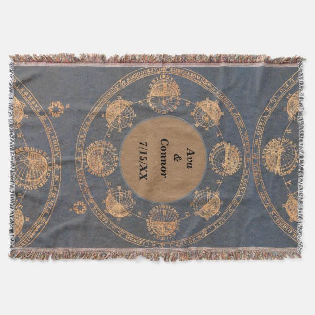 Cobertor Soquete de Lançamento do Monograma Personalizado (Frente)