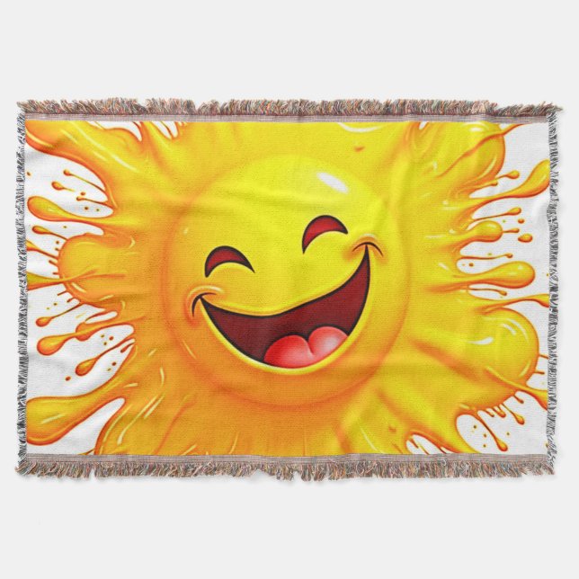 Cobertor Sorrisos de Sol: Explosão de Alegria (Frente)