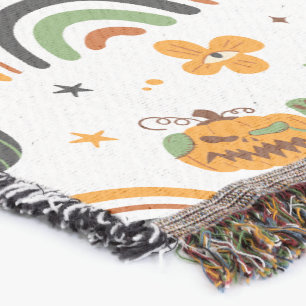 Cobertor Spooky Boho Halloween